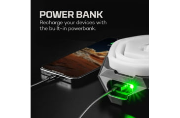 Image of Nebo Galileo AIR Powerful USB-C Rechargeable Collapsible Lantern, 1000 Lumens, Black/White, NEB-LTN-1003