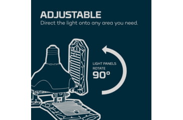 Image of Nebo High Bright LED Light, White, 9000 Lumens, Black, NEB-ARE-0001