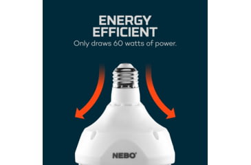 Image of Nebo High Bright LED Light, White, 9000 Lumens, Black, NEB-ARE-0001