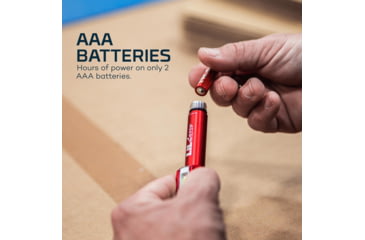 Image of Nebo Lil Larry COB LED Flashlight, AAA, White, 250 Lumens, Red, NEB-WLT-0012