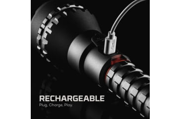 Image of Nebo Luxtreme USB-C Rechargeable Half-Mile Beam Flashlight, Black, NEB-FLT-1008