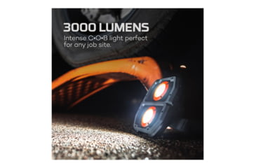 Image of Nebo Omni COB LED Flashlight, Lithium Polymer, White/Red, 3000 Lumens, Black/Orange, NEB-WLT-1008