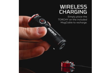 Image of Nebo Redline Torchy LED Flashlight, Lithium Ion, White, 1000 Lumens, Black, NEB-FLT-0001