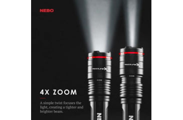 Image of Nebo REDLINE X 1800 Lumen Rechargeable LED Flashlight, Black, NEB-FLT-0008