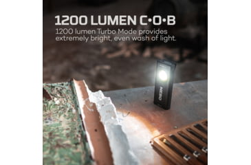 Image of Nebo SLIM LED Flashlight, Lithium Ion, White/Red, 1200 Lumens, Black, NEB-WLT-1007