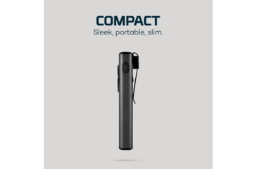 Image of Nebo SLIM LED Flashlight, Lithium Ion, White/Red, 1200 Lumens, Black, NEB-WLT-1007