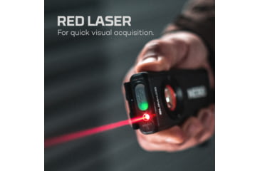 Image of Nebo SLIM LED Flashlight, Lithium Ion, White/Red, 1200 Lumens, Black, NEB-WLT-1007