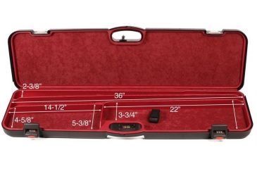 Image of Negrini 2 Barrel Over/Under Shotgun Hard Case,37.7x11.2x3.3in,Black 1603IS-2C/4782
