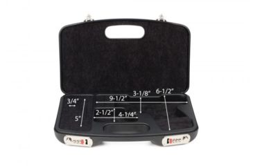 Image of Negrini Dedicated GLOCK Style Handgun Case, Black/Black, L13.75in x W8.25in x D3.875in 2028SR/5511