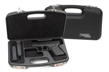 Image of Negrini Dedicated GLOCK Style Handgun Case, Black/Black, L13.75in x W8.25in x D3.875in 2028SR/5511