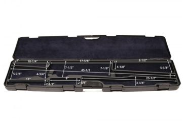 Image of Negrini Hybrid Bolt Action Rifle Case, Black/Blue, L47in x W14.25in x D4.25in 1685ISY/5454