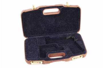 Image of Negrini Leather Model 1911 Handgun Case, Coaba Brown Leather/Navy, 2018SPL/4836