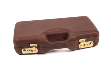 Image of Negrini Leather Model 1911 Handgun Case, Coaba Brown Leather/Navy, 2018SPL/4836
