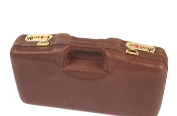 Image of Negrini Leather Model 1911 Handgun Case, Coaba Brown Leather/Navy, 2018SPL/4836