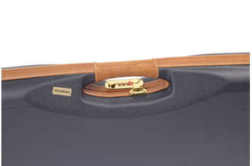 Image of Negrini O/U Deluxe Sporter Shotgun Case, Navy/Tobacco Leather/Navy Interior, 1654LX/5166