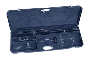 Image of Negrini O/U High Rib Trap/Sporting Combo Shotgun Case, Navy/Navy, L37.125in x H12.75in x D4.25in 1653LR/5038
