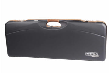 Image of Negrini OU Deluxe Skeet Two Barrel Shotgun Case + Tube Set, Navy/Tobacco Leather/Navy Interior, 1652LX-TUBE/5212