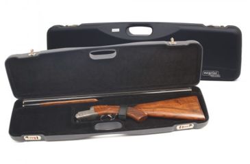 Image of Negrini OU/SxS Luxury Hunting Shotgun Case, Navy/Black, 31.5x9.3x3.5 1605LR/5139