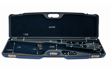 Image of Negrini Semi-Auto Hybrid Double Wall Shotgun Case w/Chokes, 37in, Cobalt Blue, 1693iA/6896
