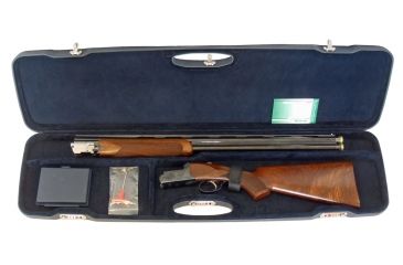 Image of Negrini Shotgun Hard Case,38x10.6x3.5in,Barrel 36-1/2in Max,Brown/Blue 1607SLR/4711