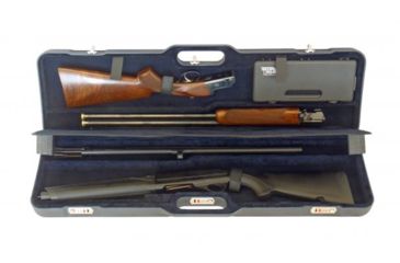 Image of Negrini UNICASE Two Shotgun Travel Case, Navy/Navy, L37.75in x H10.6in x D4.9in 1677LR-UNI/5044