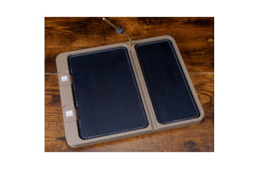 Image of Neo Mag Leather Bottom EDC Tray - FDE Tray, Black Leather, Yes, LGTRAY-FDE-BL-YES