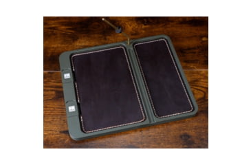 Image of Neo Mag Leather Bottom EDC Tray - OD Green, Crazy Horse Leather, Yes, LGTRAY-ODG-CHL-YES