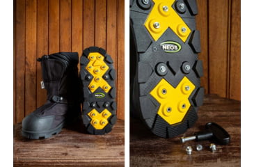Image of Neos Explorer Glacier Trek Spike Overshoes, Black, 2XL, EXGG-BLK-2XL