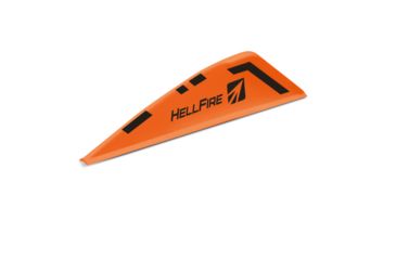 Image of New Archery Products Hellfire 2in Vane, 12White/24Orange, 36 Pack, White/Orange NAP-60-079