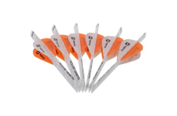 Image of New Archery Products NAP Quikfletch QuickSpin 4 Fletch Rap 1208493, White/Orange, NAP-60-1005