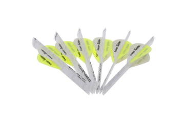 Image of New Archery Products NAP Quikfletch Twister Fletch Rap 1208491, White/Yellow, NAP-60-1002
