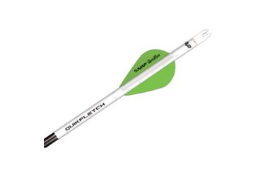 Image of New Archery Products Quikfletch 2in Quikspin Vanes, 100 pack, White/Green/Green NAP-60-663
