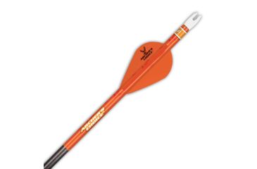 Image of New Archery Products Quikfletch w/ 2in Quikspin Archer's Choice Vanes, 100 Pack, Orange/Orange/Orange, NAP-60-574