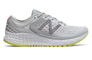 Image of New Balance Fresh Foam 1080v9 - Womens, Light Aluminum/Silver/Sulphur Yellpw/Peony, 8.5 US, W1080SO9 B 085