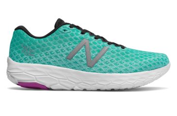 Image of New Balance Fresh Foam Beacon Road Running Shoes - Women's, Light Tidepool/Tidepool/Voltage Violet, Standard, 7.5 US, WBECNTP B 075