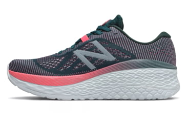 Image of New Balance Fresh Foam More - Womens, Tropical Green/Guava/Winter Sky, 9 US, WMORTL B 09
