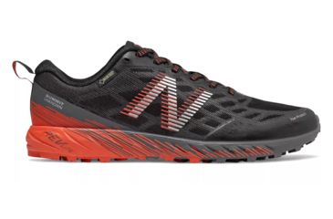 Image of New Balance Summit Unknown GTX - Mens, Black/Lead/Coral Glow, 11 US, MTUNKNGT D 11