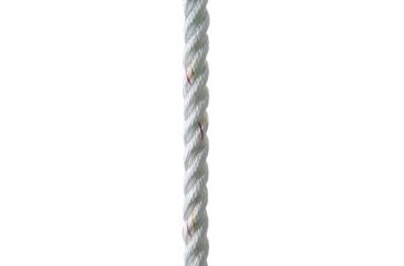 Image of New England Ropes 3/8&quot; X 15' Premium Nylon 3 Strand Dock Line - White w/Tracer 76602