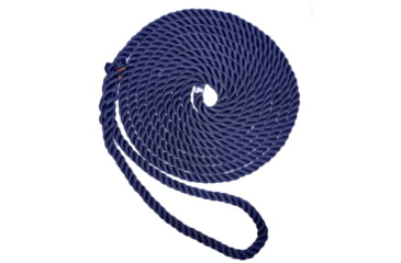 Image of New England Ropes 3/8in Premium 3-Strand Dock Line - Navy Blue - 15ft, C6053-12-00015