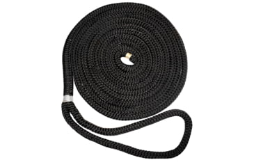 Image of New England Ropes 5/8in Double Braid Dock Line - Black - 50ft, C5054-20-00050