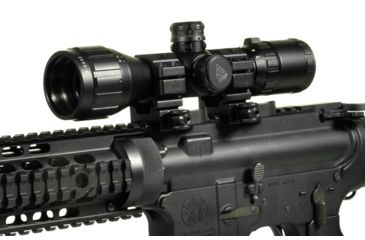 Image of NEW Leapers UTG 3-9x32 CQB Bug Buster Rifle Scope, 1in, Mil-Dot, w/ Rings &amp; Sunshade, Black, SCP-M392AOLWQ