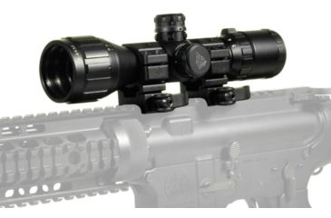 Image of NEW Leapers UTG 3-9x32 CQB Bug Buster Rifle Scope, 1in, Mil-Dot, w/ Rings &amp; Sunshade, Black, SCP-M392AOLWQ