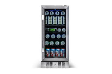 Image of NewAir 15in Built-in Beverage Fridge - 96 Cans, Black / Stainless Steel, ABR-960
