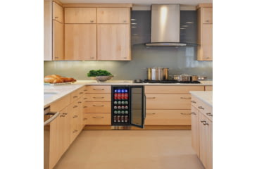 Image of NewAir 15in Built-in Beverage Fridge - 96 Cans, Black / Stainless Steel, ABR-960