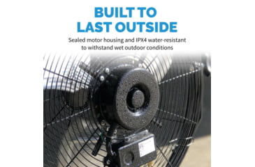 Image of NewAir 18in Outdoor Rated 2-in-1 High Velocity Floor/Wall Mounted Fan, Black, NIF18CBK00