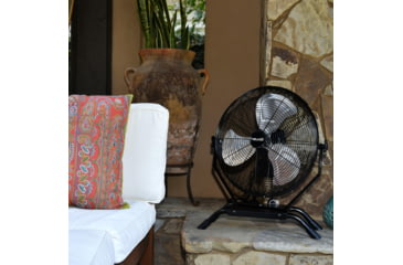 Image of NewAir 18in Outdoor Rated 2-in-1 High Velocity Floor/Wall Mounted Fan, Black, NIF18CBK00