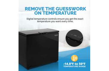 Image of NewAir 6.7 Cu. Ft. Compact Chest Freezer, Black, NFT070MB00