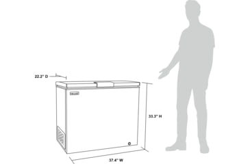 Image of NewAir 6.7 Cu. Ft. Compact Chest Freezer, Grey, NFT070GA00