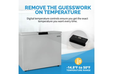 Image of NewAir 6.7 Cu. Ft. Compact Chest Freezer, Grey, NFT070GA00