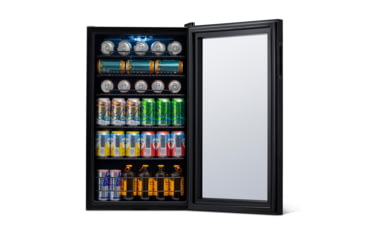 Image of NewAir Can Freestanding Beverage Fridge - 126 Cans, Black, AB-1200B